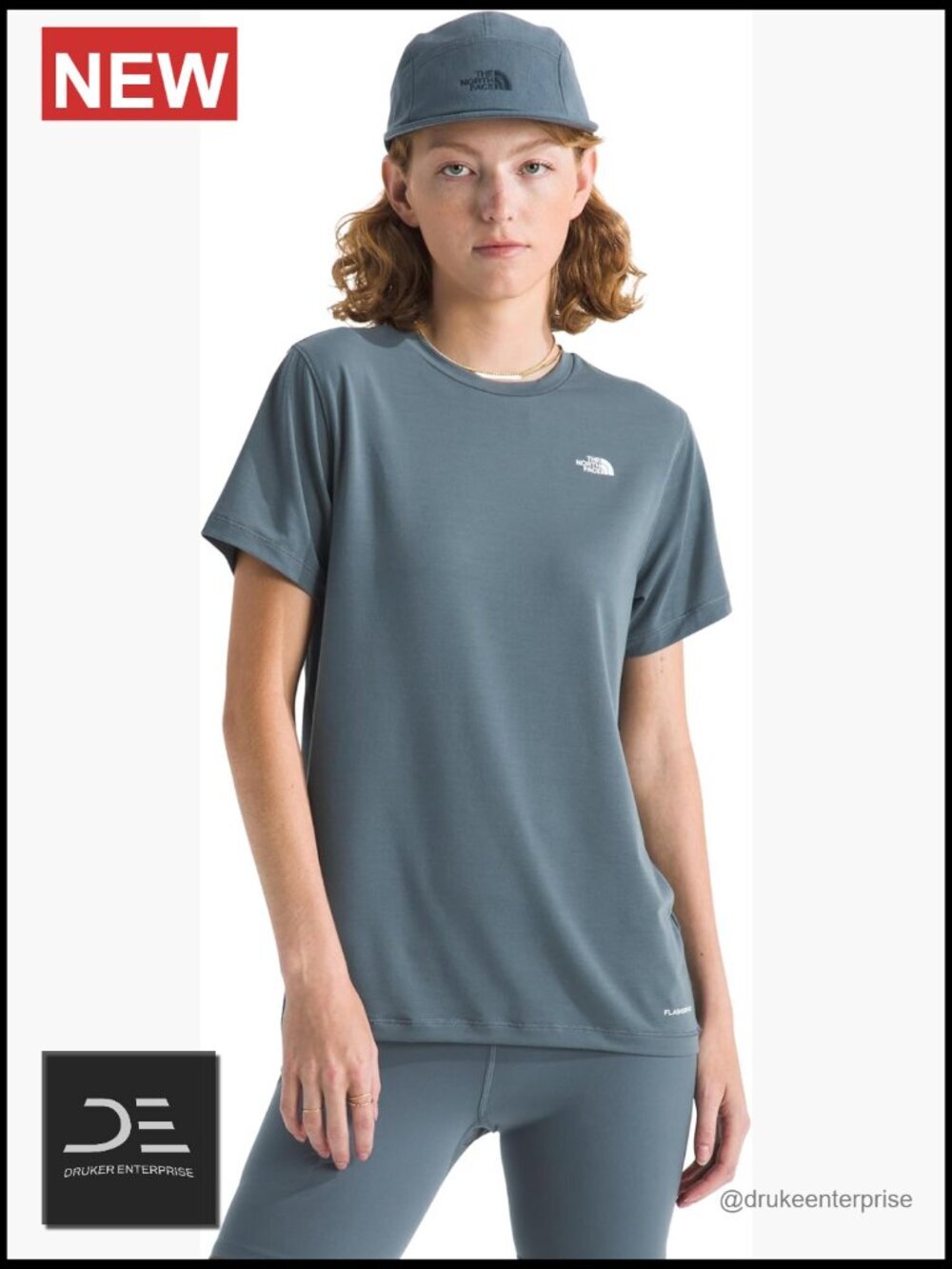 Short-sleeve Crewneck Moisture Wicking Tee with Set-in Sleeves